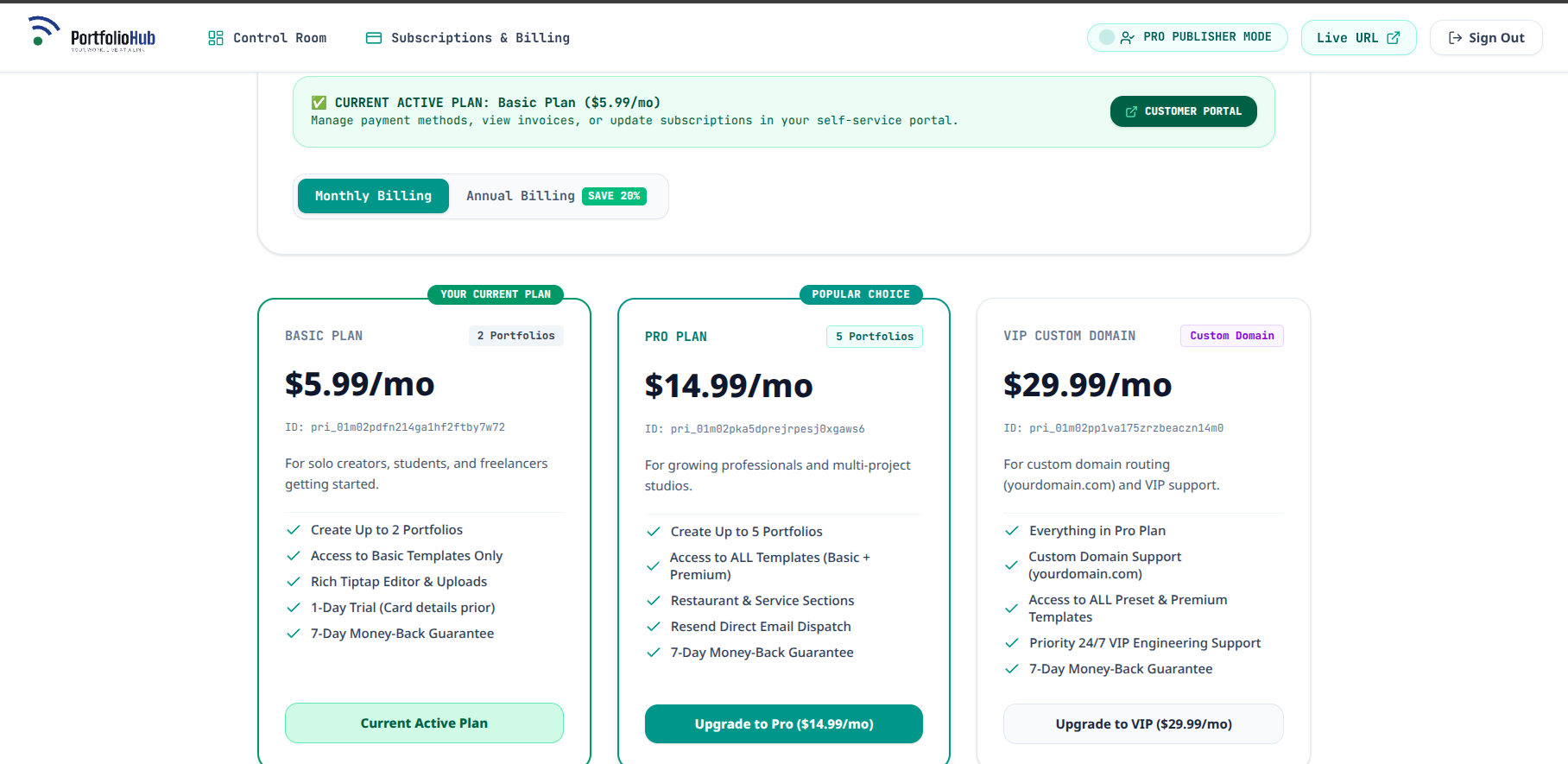 Portfolio Hub 8